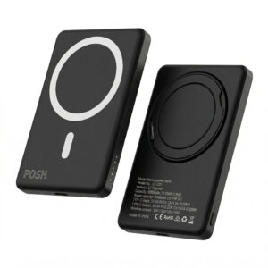 Wireless Stand-Up Power Bank with Ring Holder 5000mAh